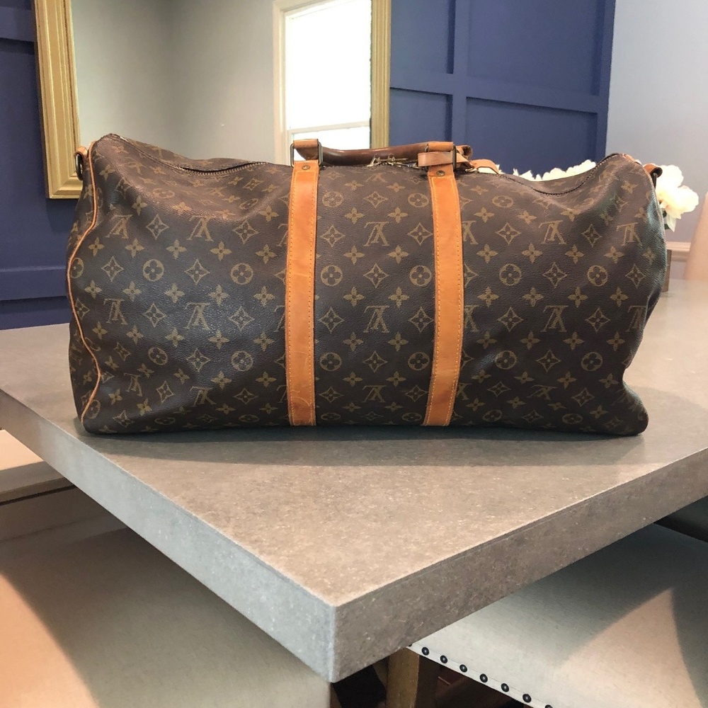 MONOGRAM MALLETIER KEEPALL 55 HAND/TRAVEL BAG